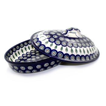 Półmisek/ zapiek z pokrywką II Gatunek dek. 54X Pawie Oko